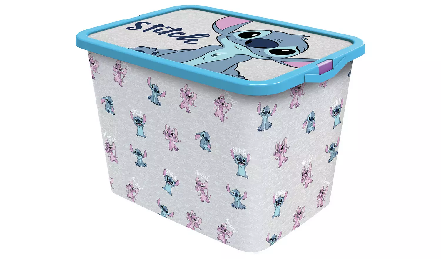 Disney Stitch Set of 3 Mixed Storage Boxes with Lid - Blue
