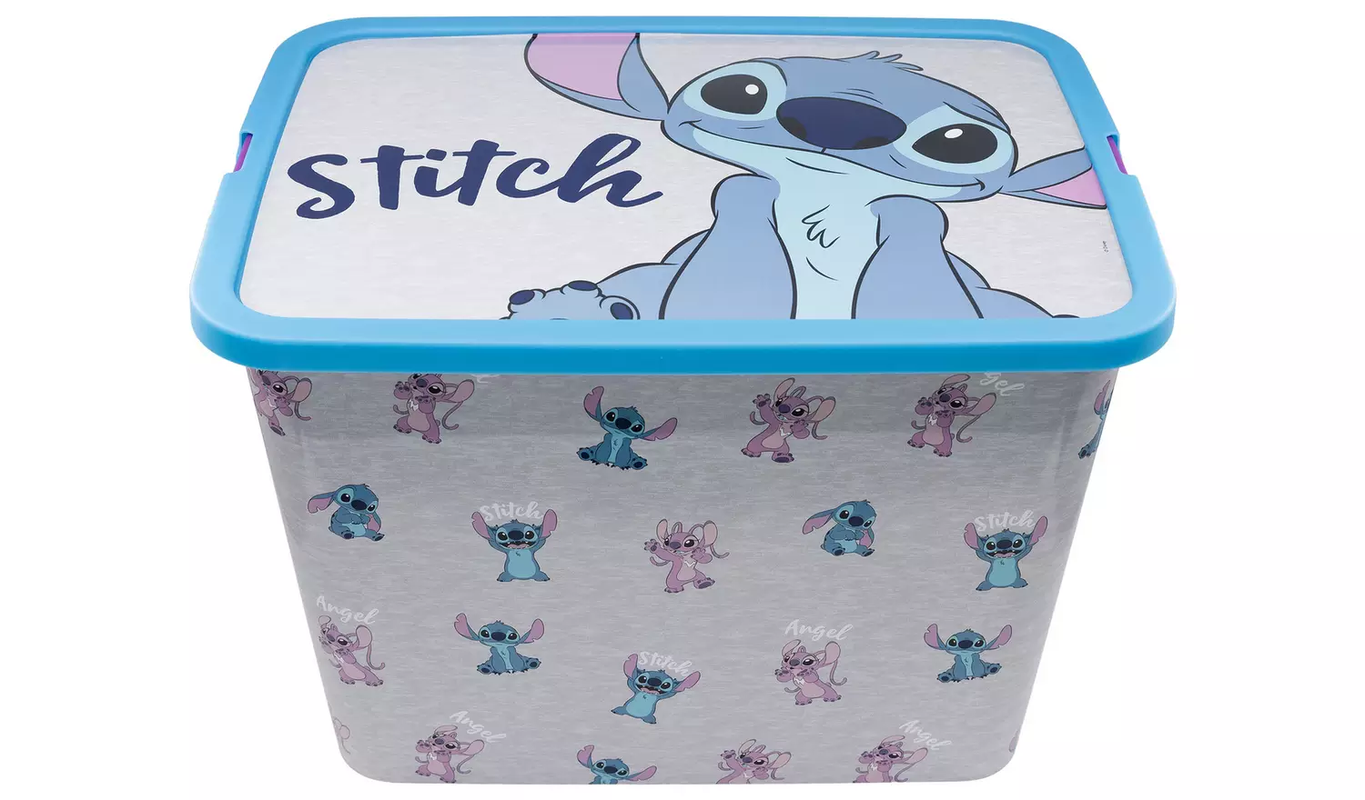 Disney Stitch Set of 3 Mixed Storage Boxes with Lid - Blue