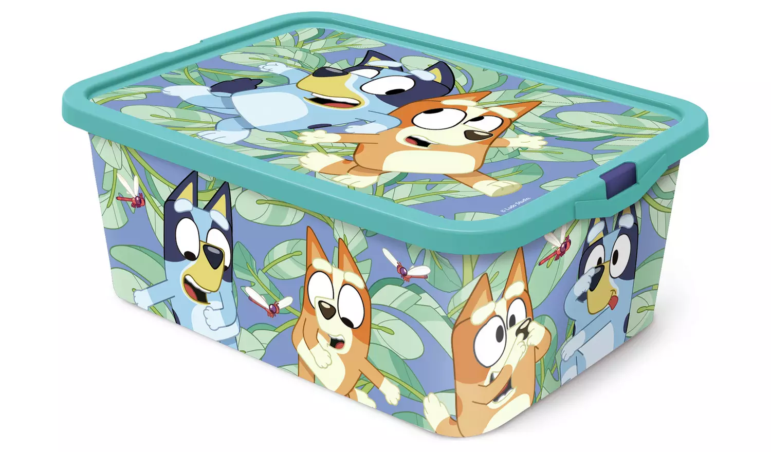 Bluey Set of 3 Mixed Storage Boxes with Lid - Blue