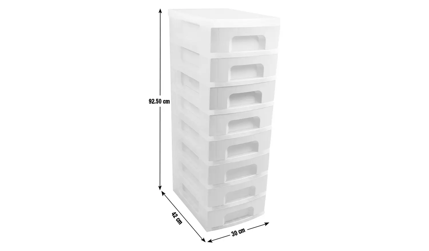 Really Useful 8 Drawer Plastic Drawers - Pastels