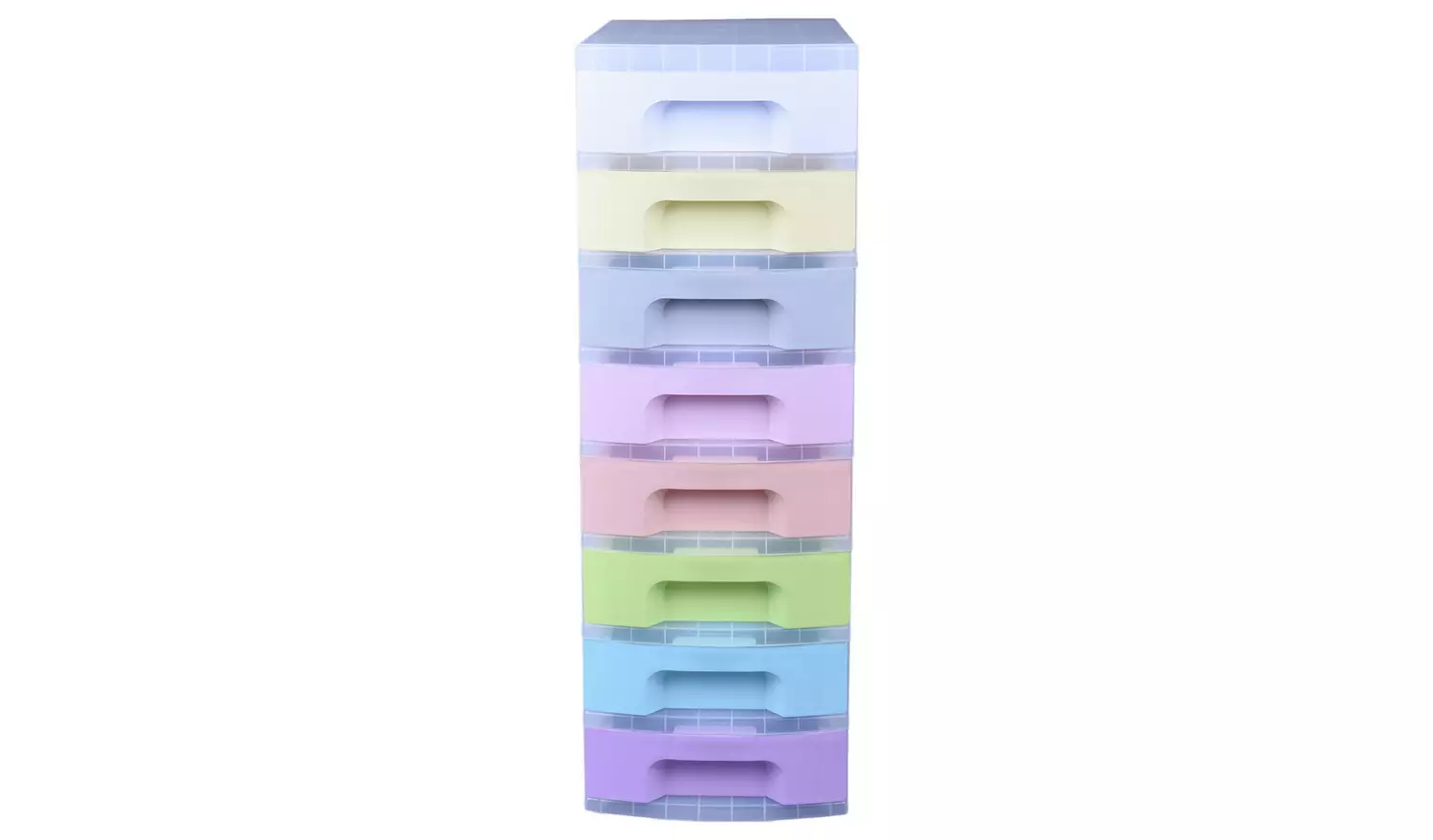 Really Useful 8 Drawer Plastic Drawers - Pastels