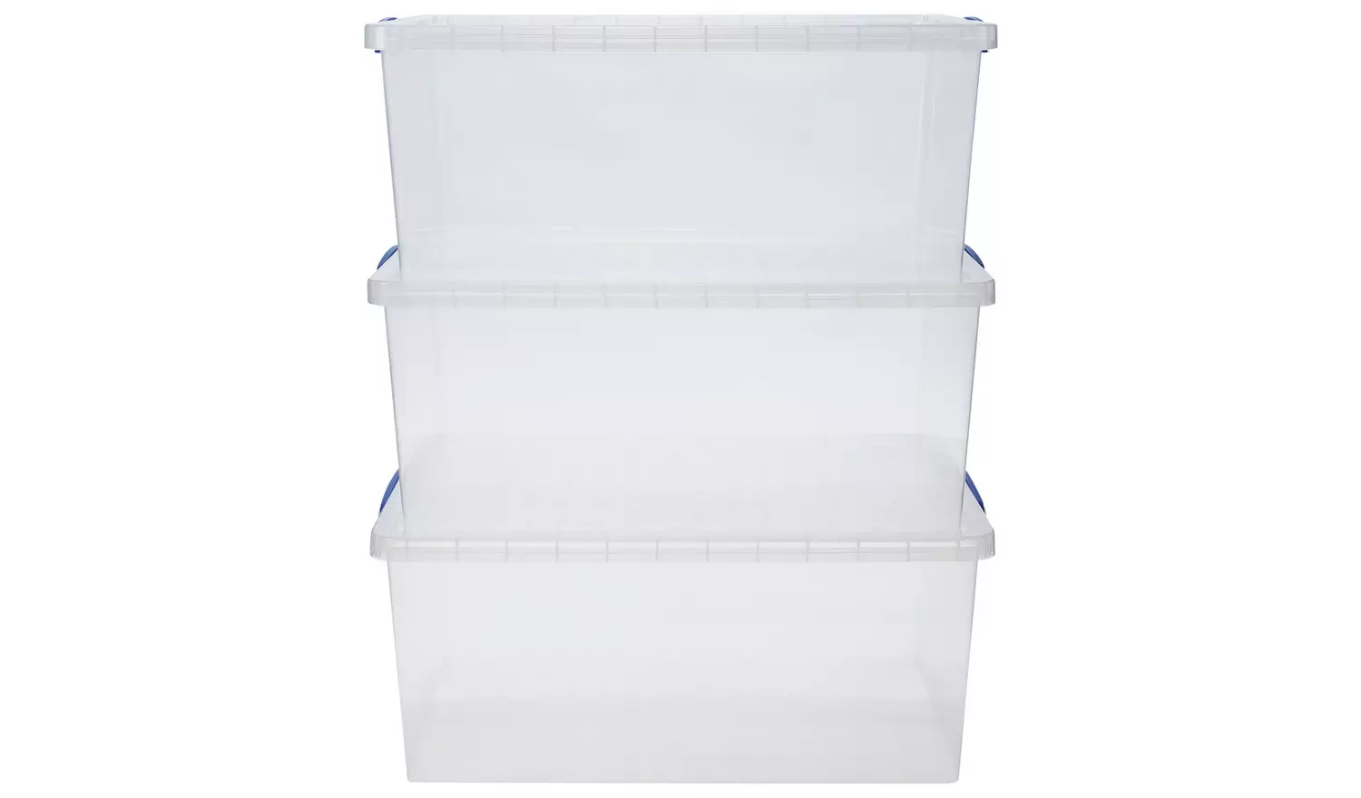 Really Useful 3 x 62L Nesting Boxes - Clear