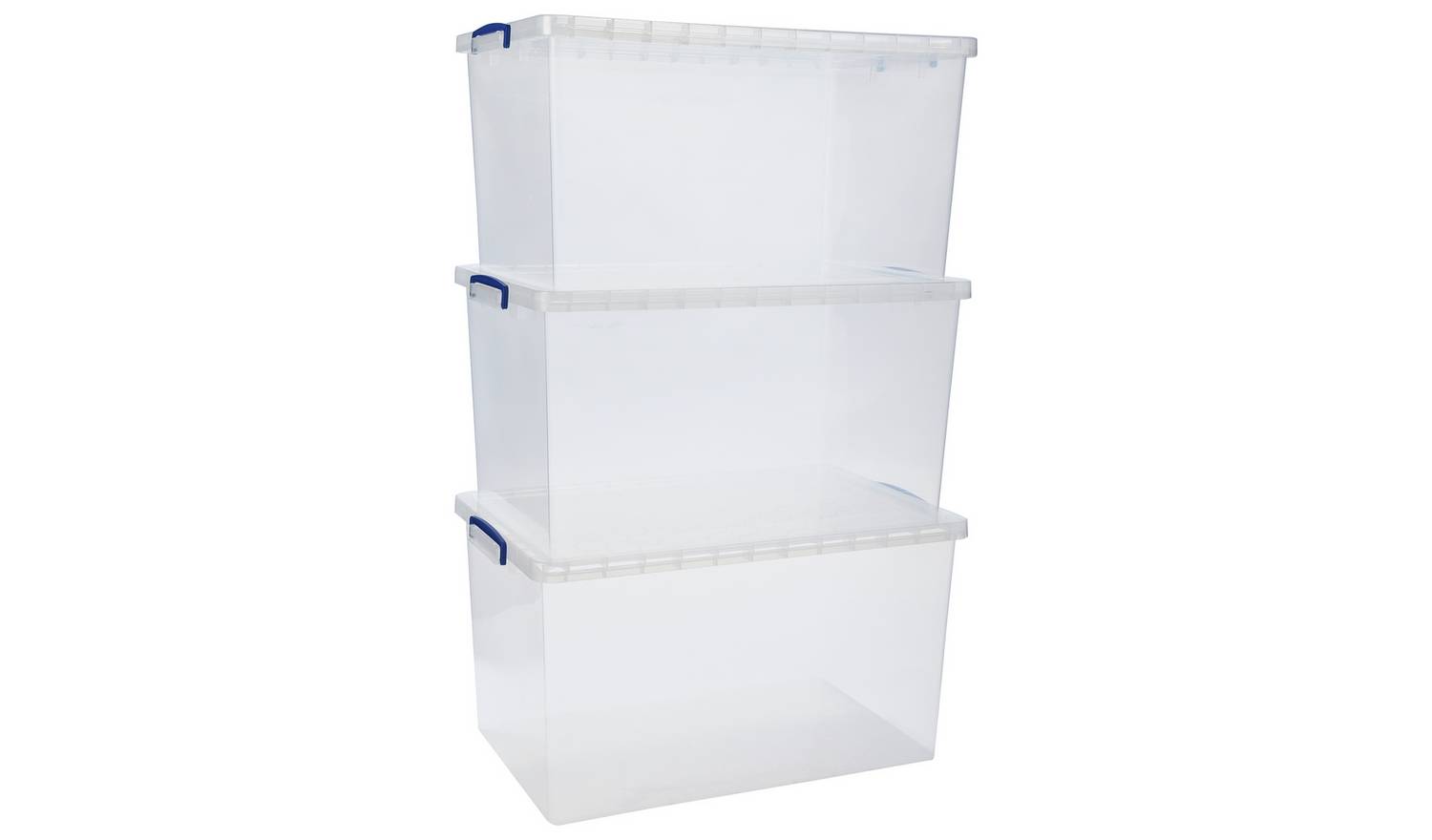 Really Useful 3 x 83L Nesting Box - Clear