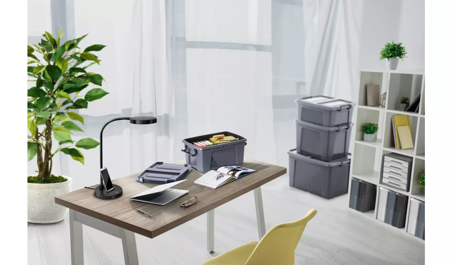 Strata Smart 2x50L Underbed Recycled Plastic Storage Boxes