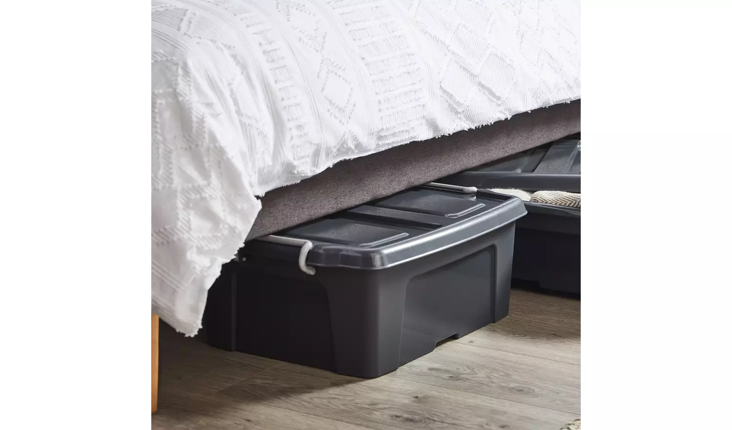 Strata Smart 2x50L Underbed Recycled Plastic Storage Boxes