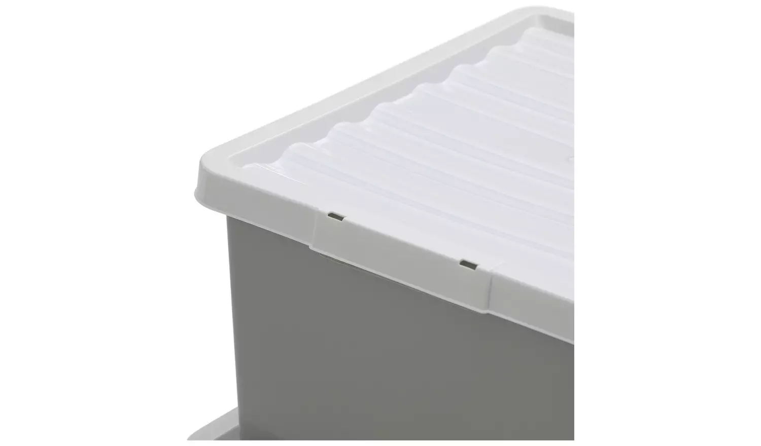 Argos Home Set of 3 Storage Boxes - Light Grey