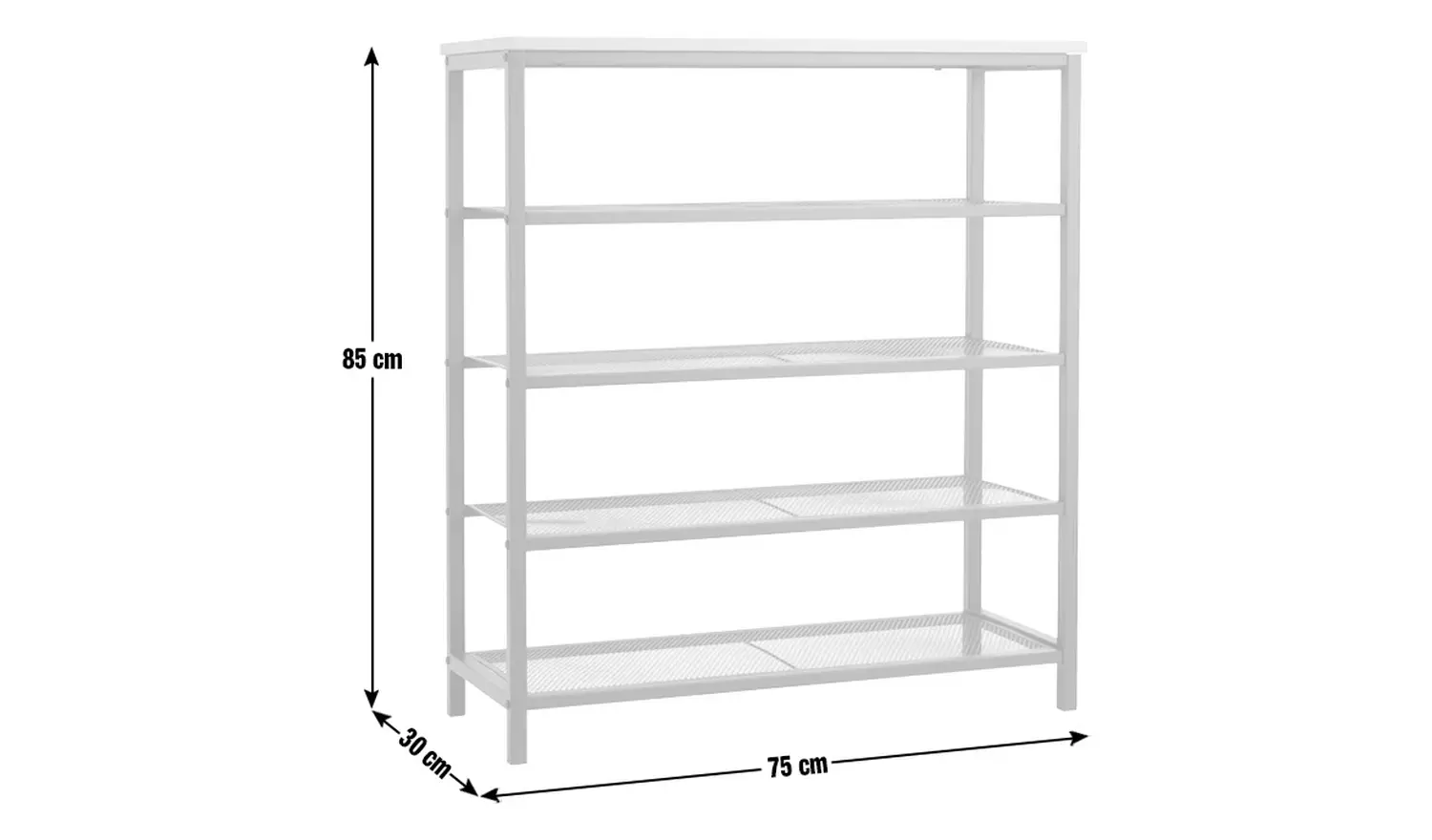 Argos Home Loft Living 5 Shelf Shoe Storage Rack - Black