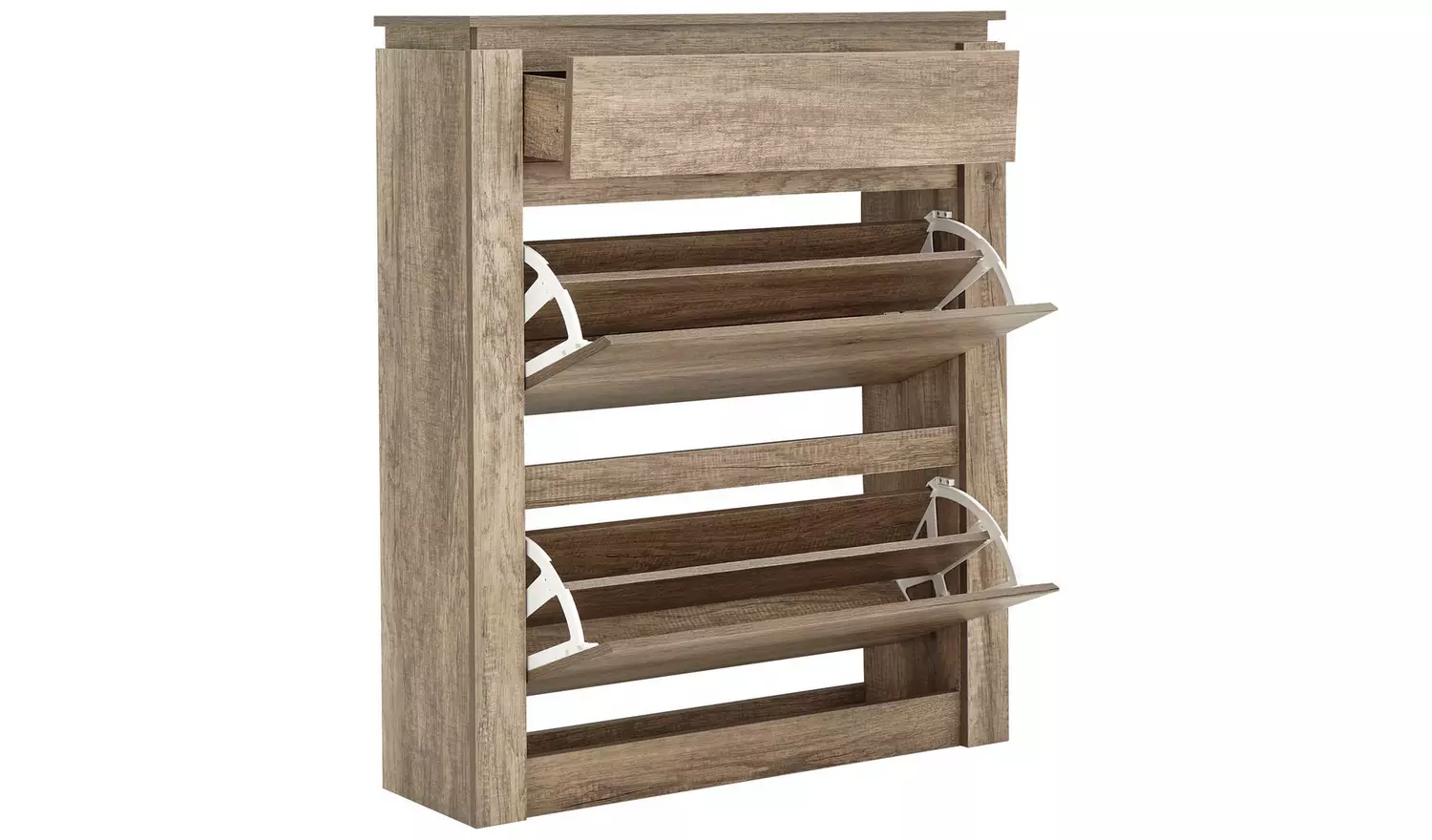 GFW Canyon Shoe Storage Cabinet - Oak
