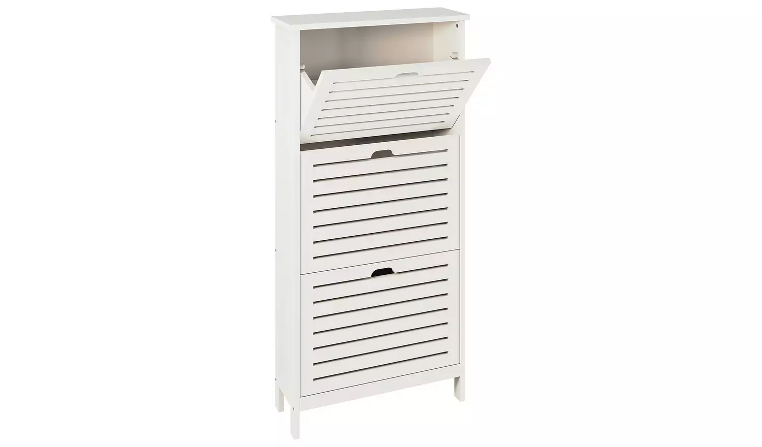 GFW Bergen Shoe Storage Cabinet - White