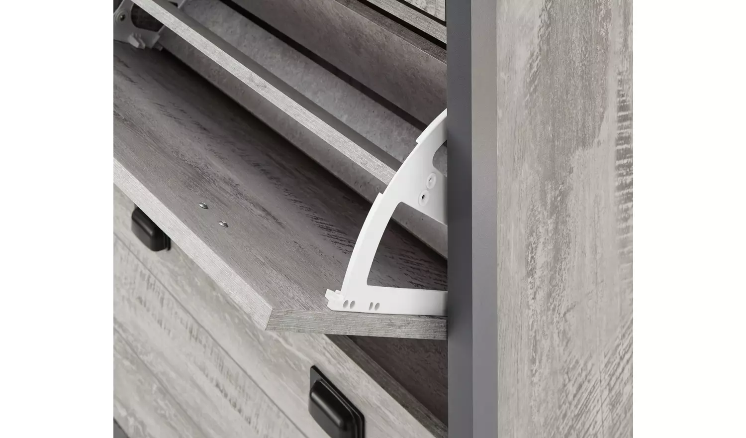 GFW Boston Shoe Storage Cabinet- Grey