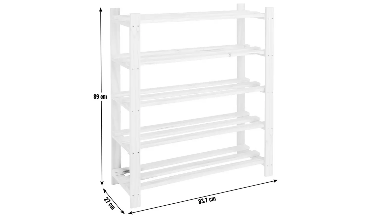 Argos Home Karee 5 Shelf Shoe Storage Rack - Pine