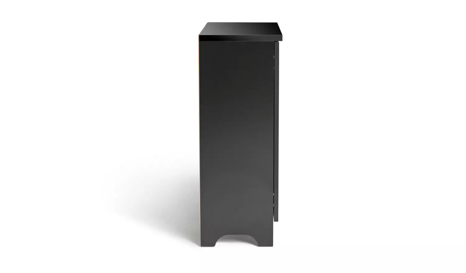 Argos Home Slatted Shoe Cabinet - Black