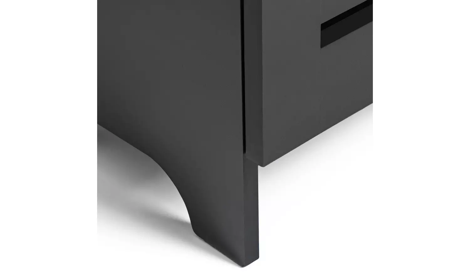 Argos Home Slatted Shoe Cabinet - Black