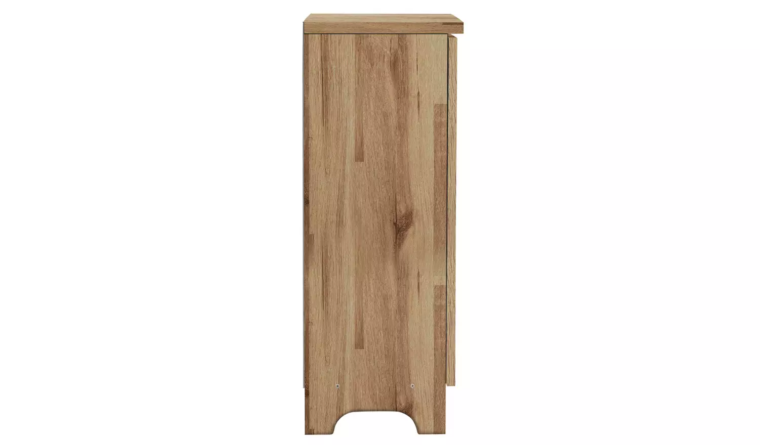 Argos Home Slatted 2 Door Shoe Storage Cabinet - Oak