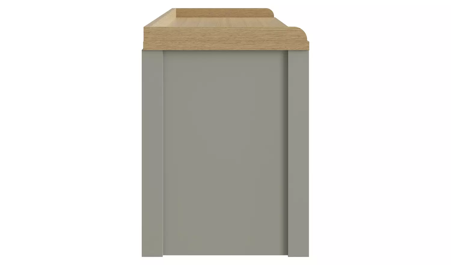 GFW Lancaster 2 Door Shoe Storage Bench - Grey