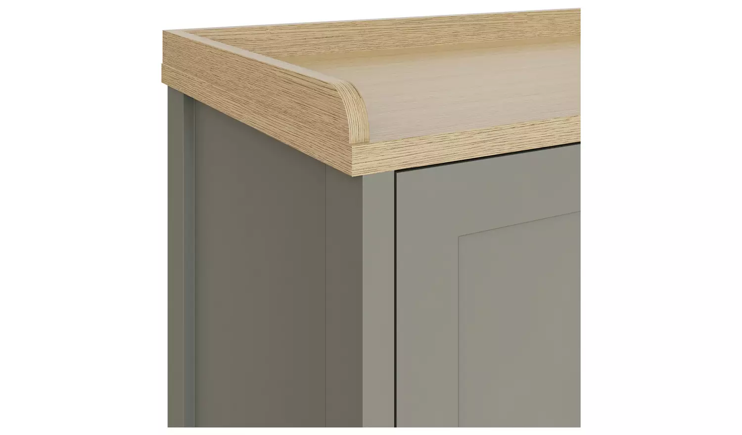 GFW Lancaster 2 Door Shoe Storage Bench - Grey