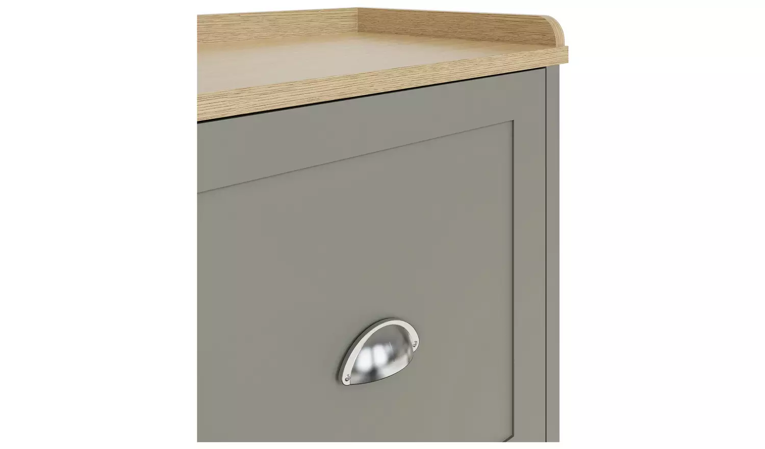 GFW Lancaster 2 Door Shoe Storage Bench - Grey