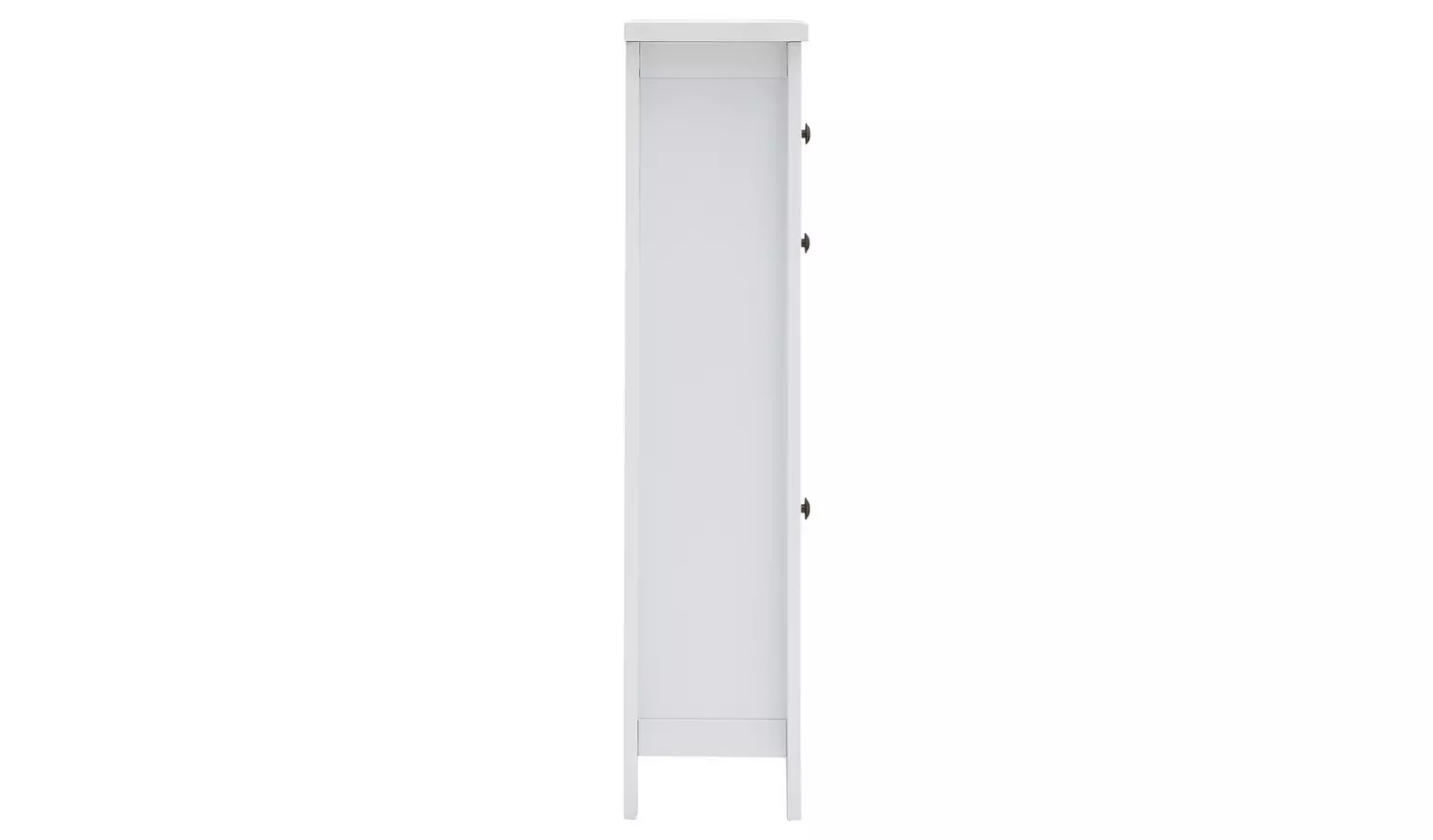 Deluxe Two Tier Shoe Cabinet - White