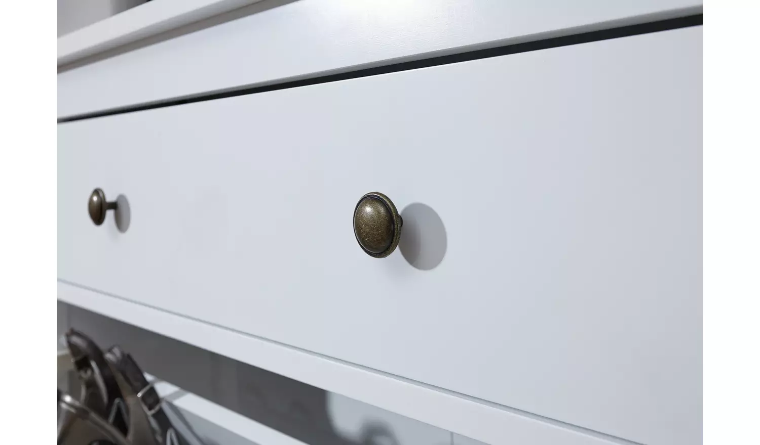 Deluxe Two Tier Shoe Cabinet - White