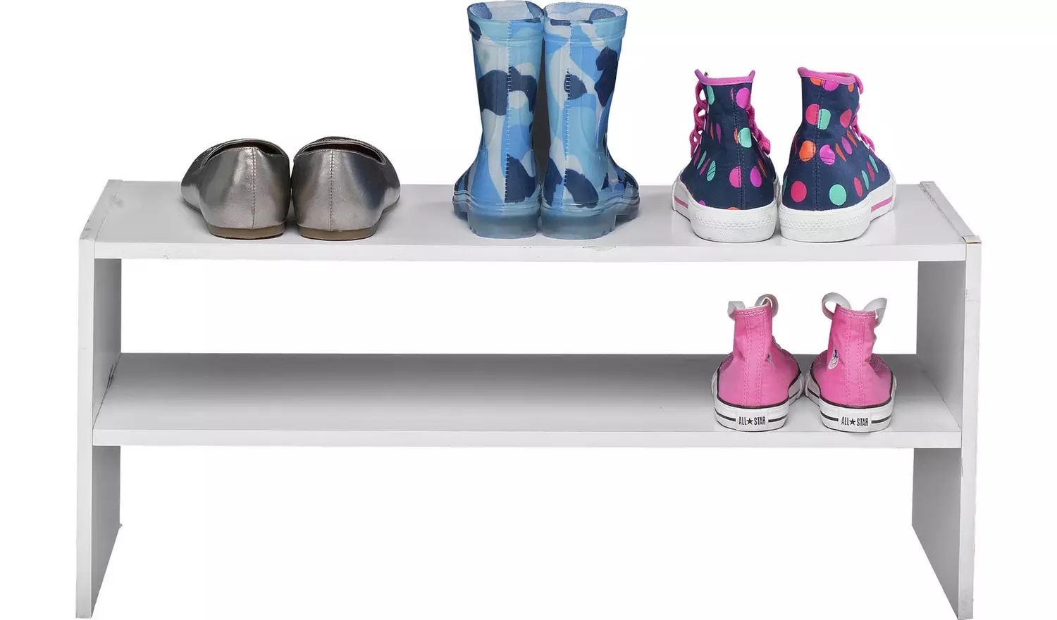 Argos Home 2 Shelf Internal Wardrobe Shoe Rack - White