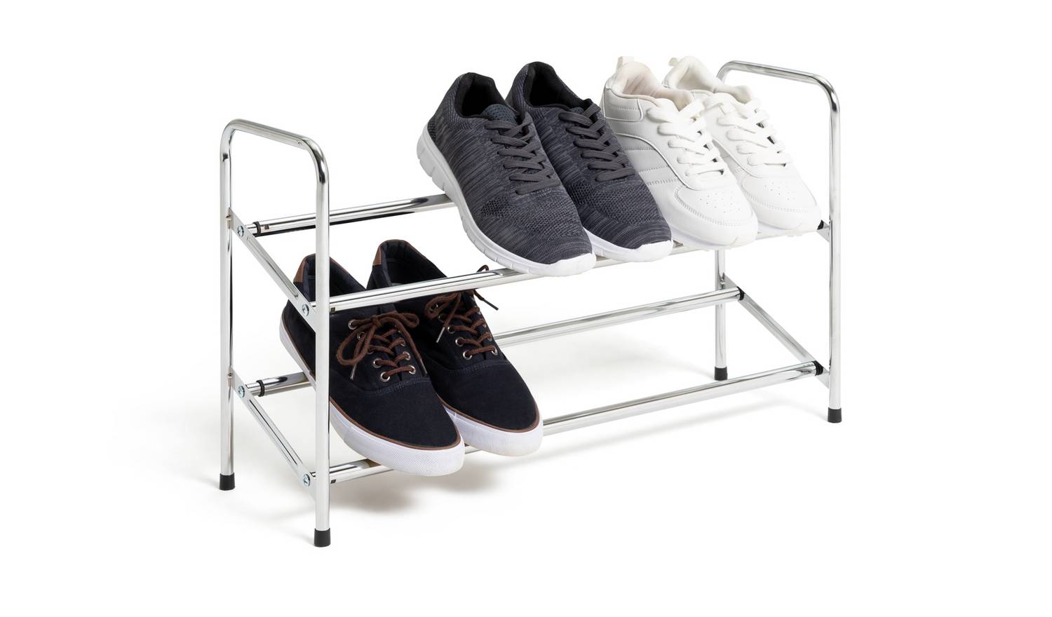 Argos Home 2 Tier Extending Shoe Rack - Chrome