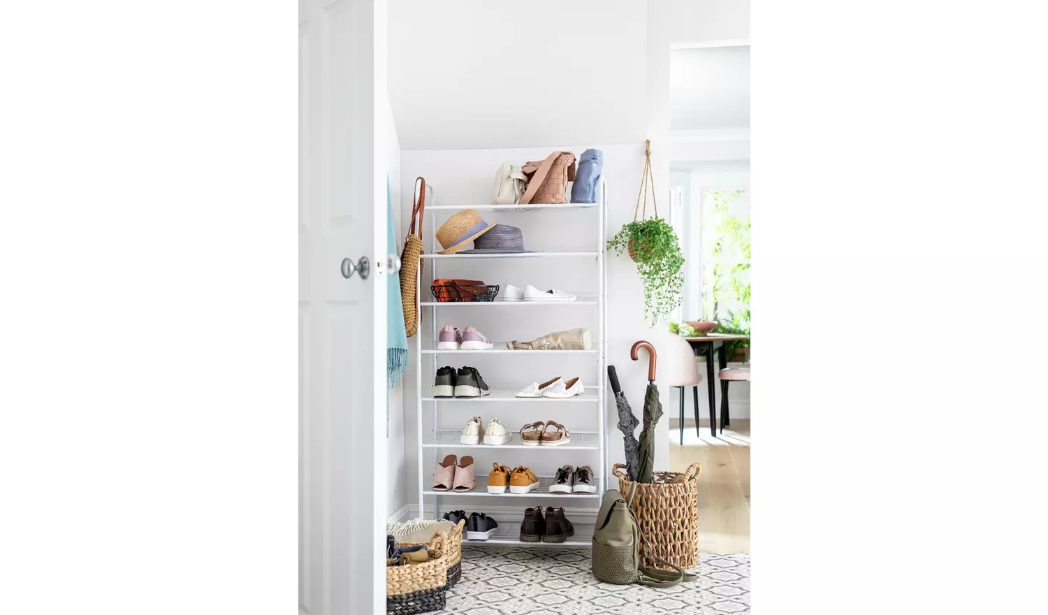 Argos Home Jorn 8 Tier Shoe Rack - White
