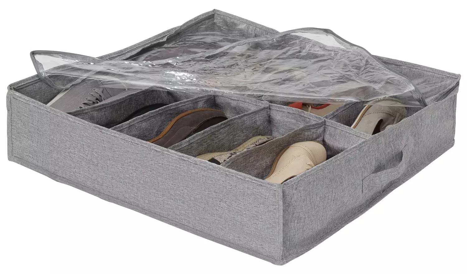 Argos Home Set of 2 Underbed Shoe Storage - Grey