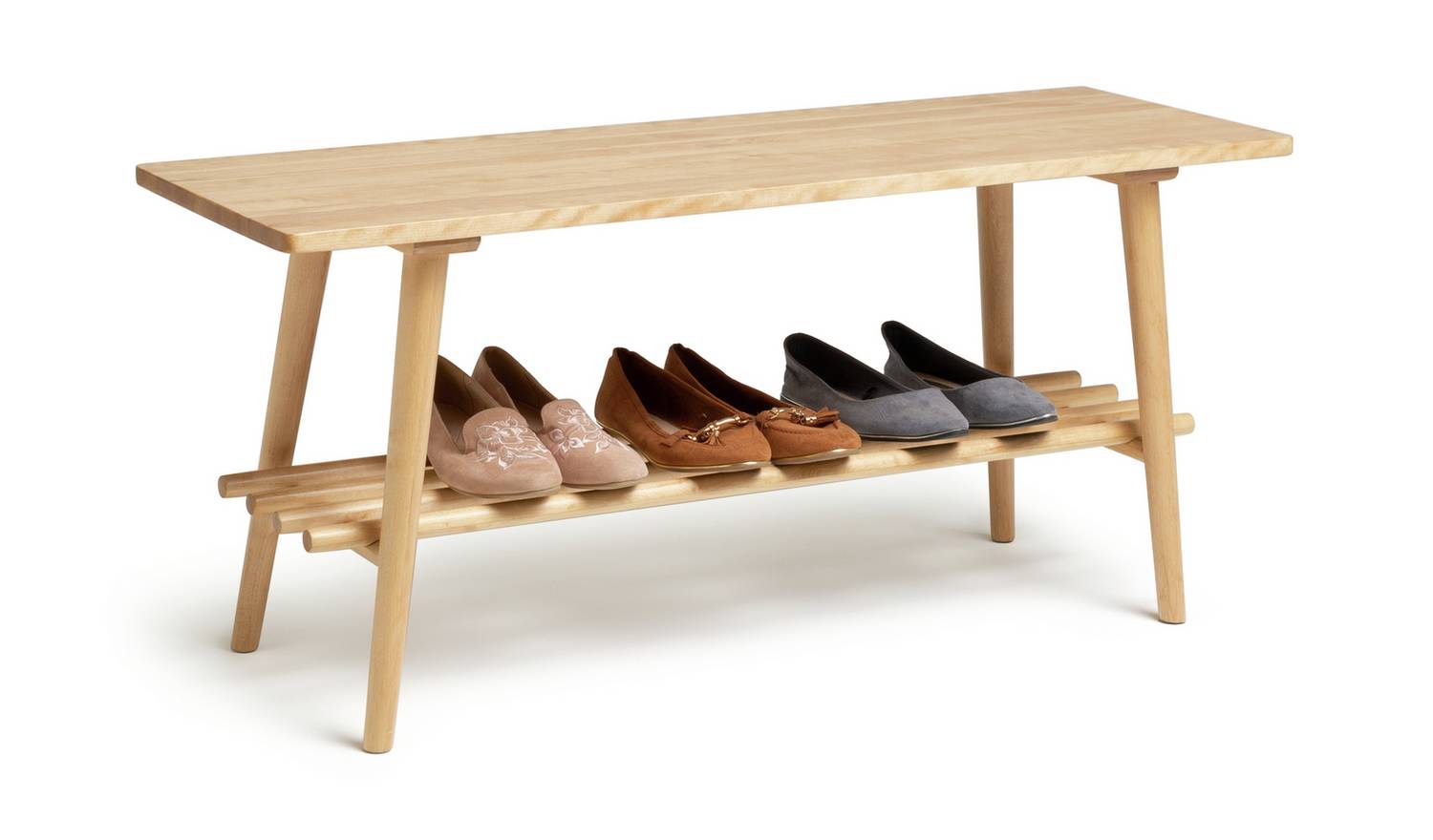 Habitat Swen 1 Shelf Shoe Bench - Oak