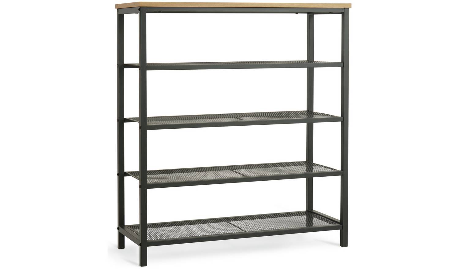 Argos Home Loft Living 5 Shelf Shoe Storage Rack - Black