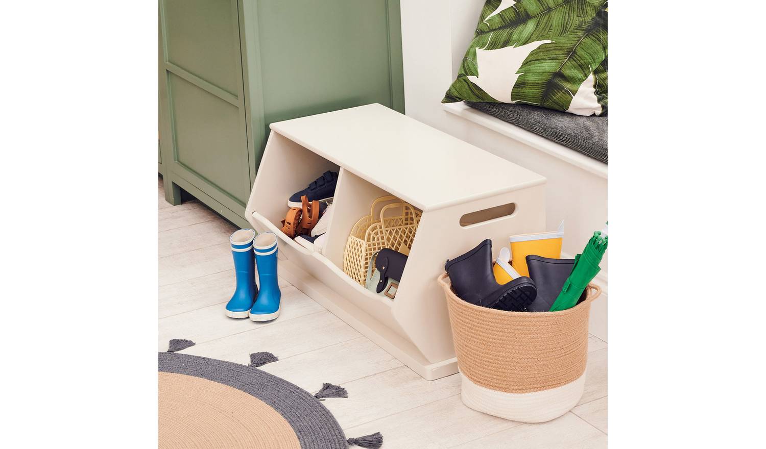 Great Little Trading Company Double Storage Trunk - Oatmeal