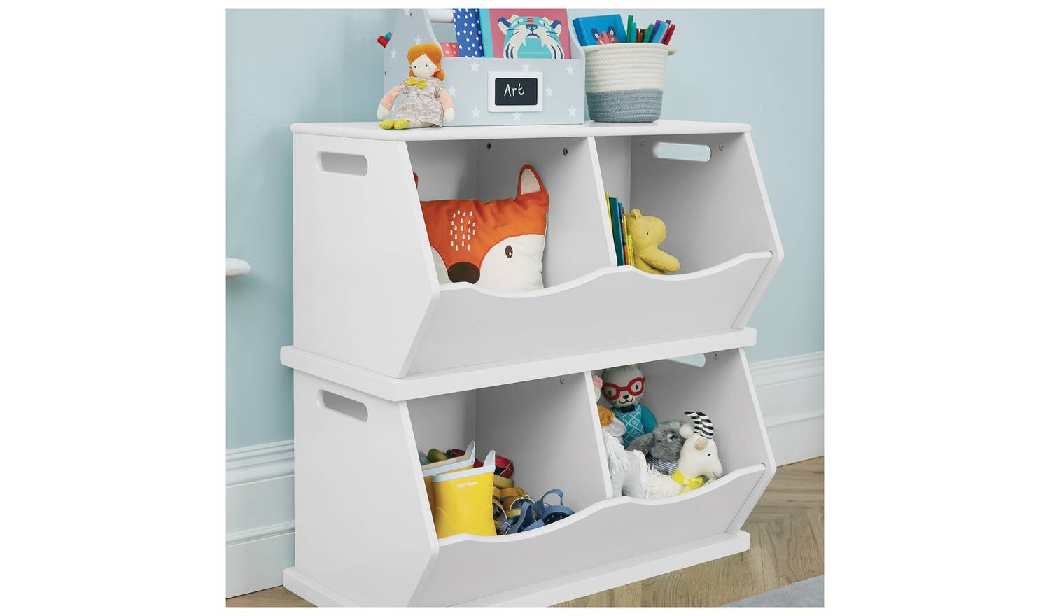 Great Little Trading Company Double Storage Trunk - White