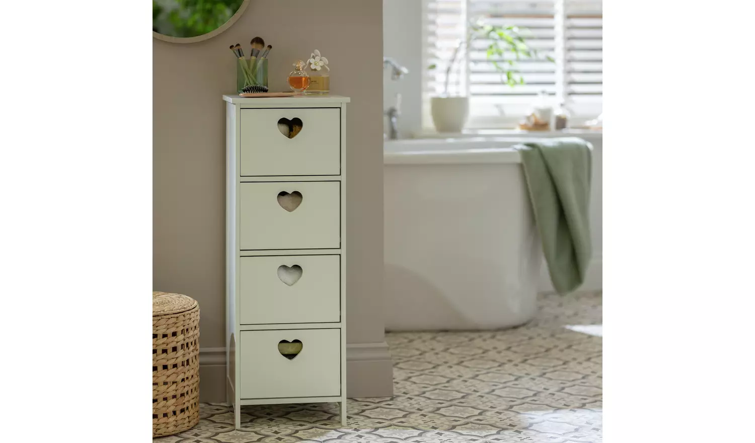 Argos Home Edie 4 Drawer Storage Unit – White