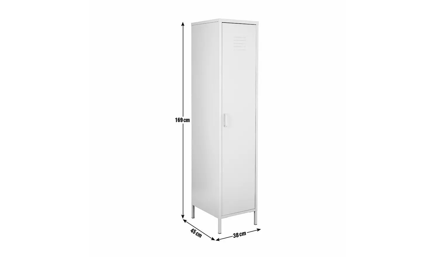 Habitat Stevie Tall 1 Door 4 Shelf Locker - Green