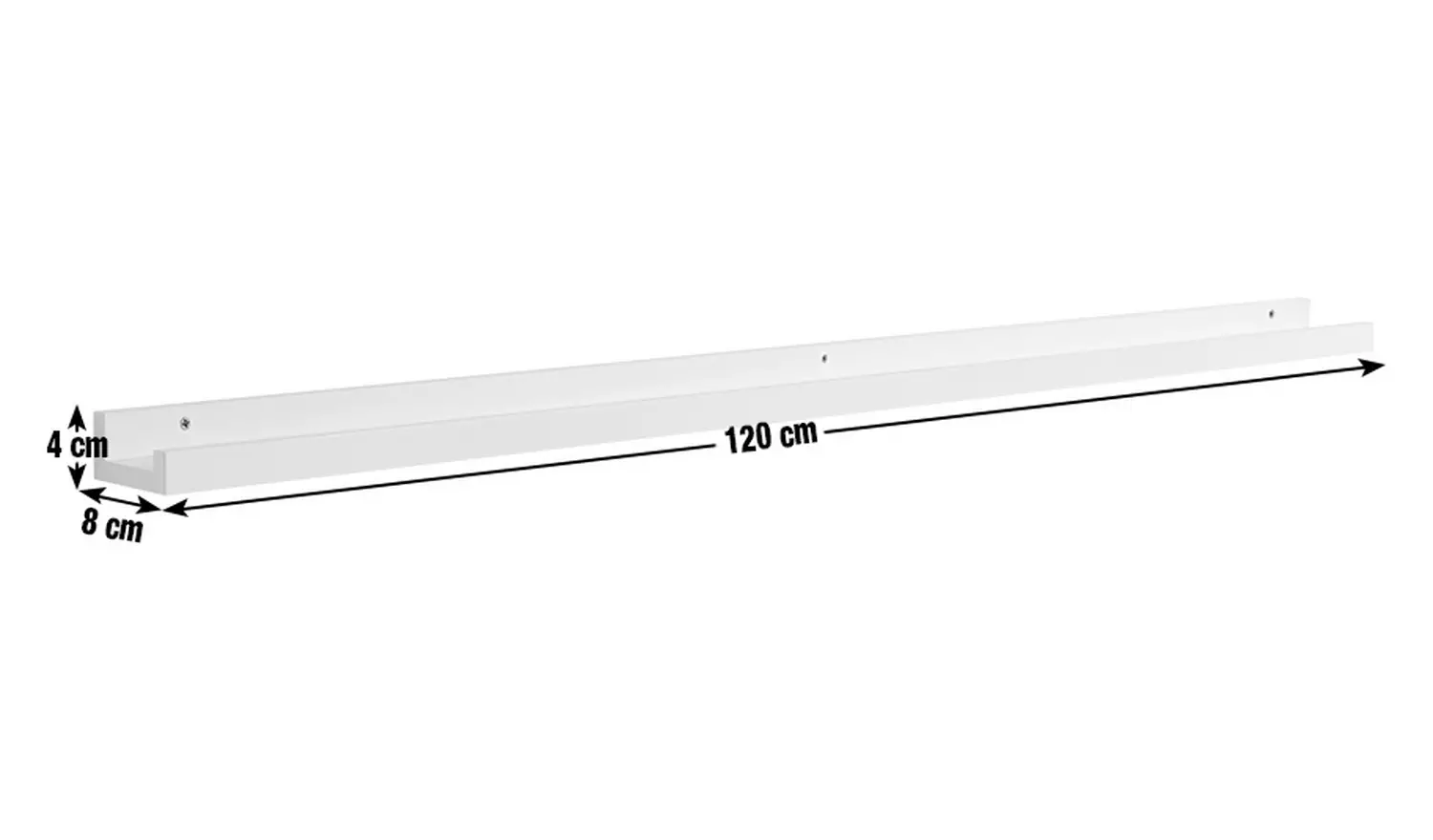 Argos Home Jak 120cm Picture Rail - Black