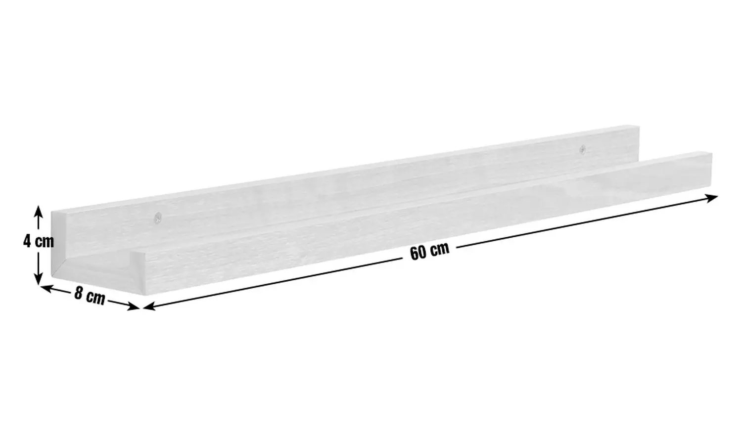 Argos Home Jak 60cm Picture Rail - Black