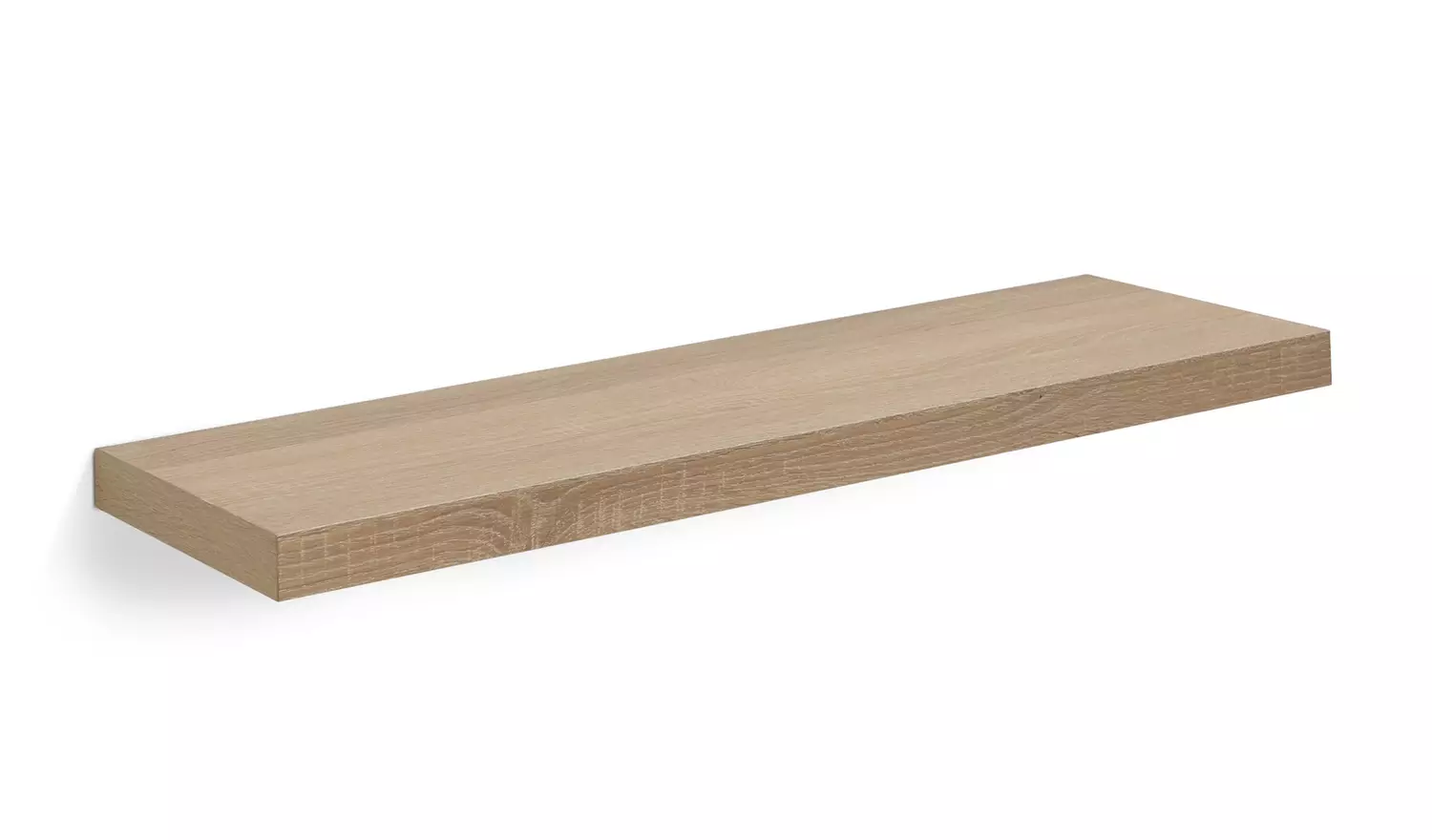 Argos Home Jak 80cm Floating Shelf - Light Oak Effect