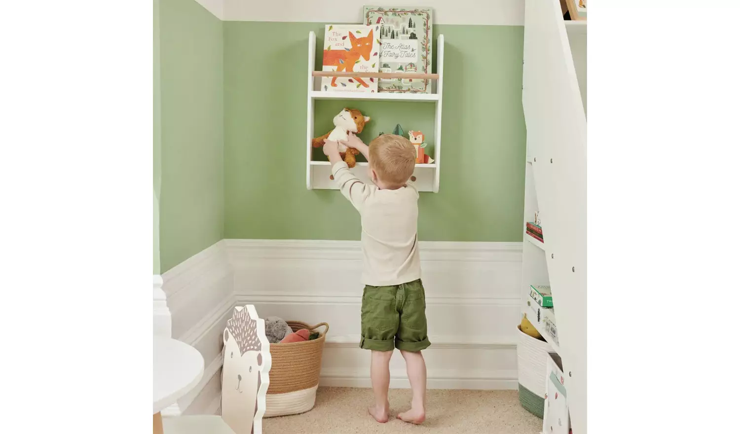 Great Little Trading Company Display Wall Shelf - White