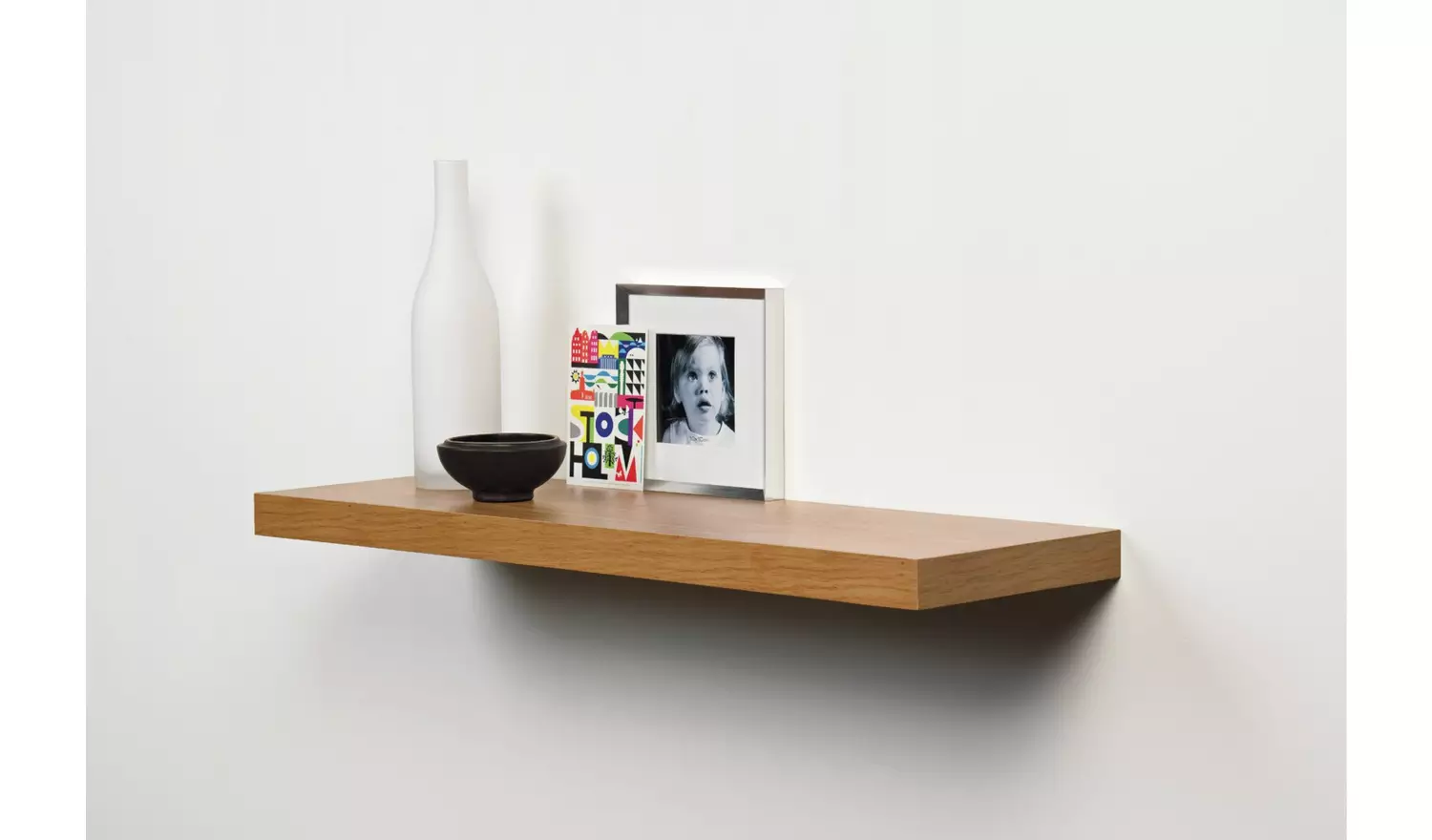 Argos Home Jak 80cm Floating Shelf - Oak Effect