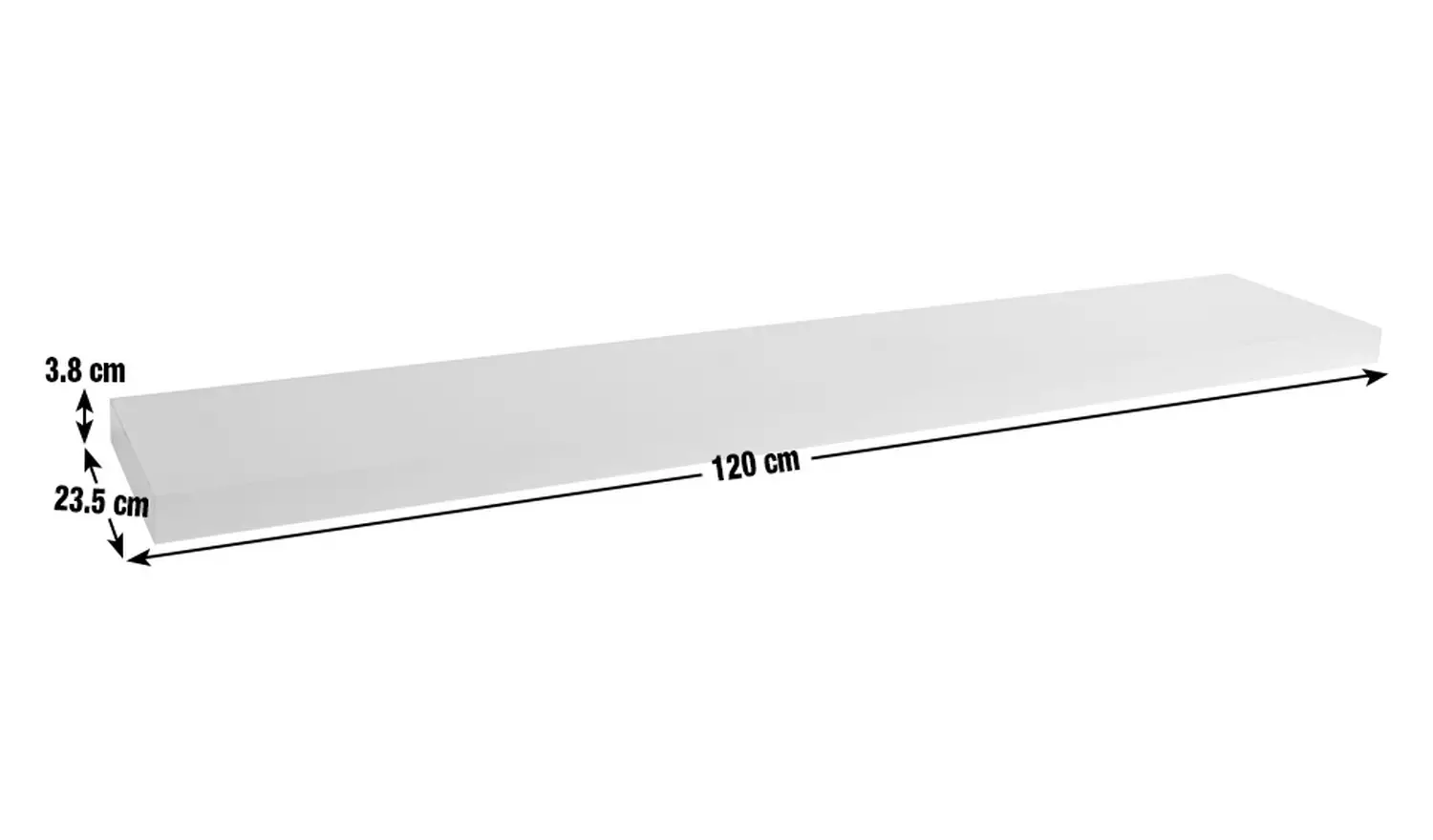 Argos Home Jak 120cm Floating Shelf - Oak Effect