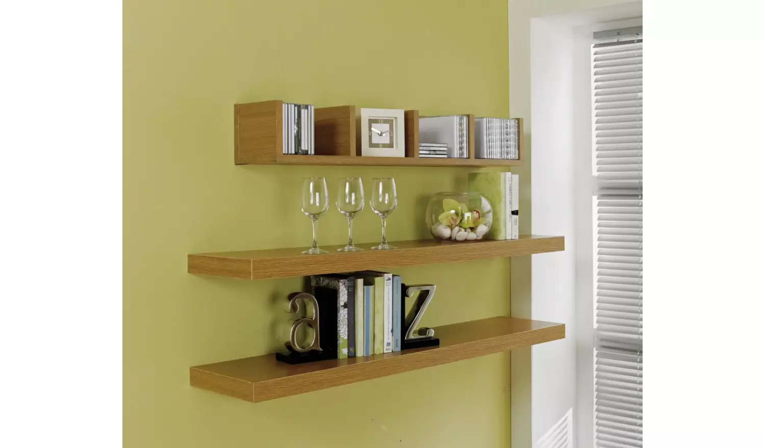 Argos Home Jak 120cm Floating Shelf - Oak Effect