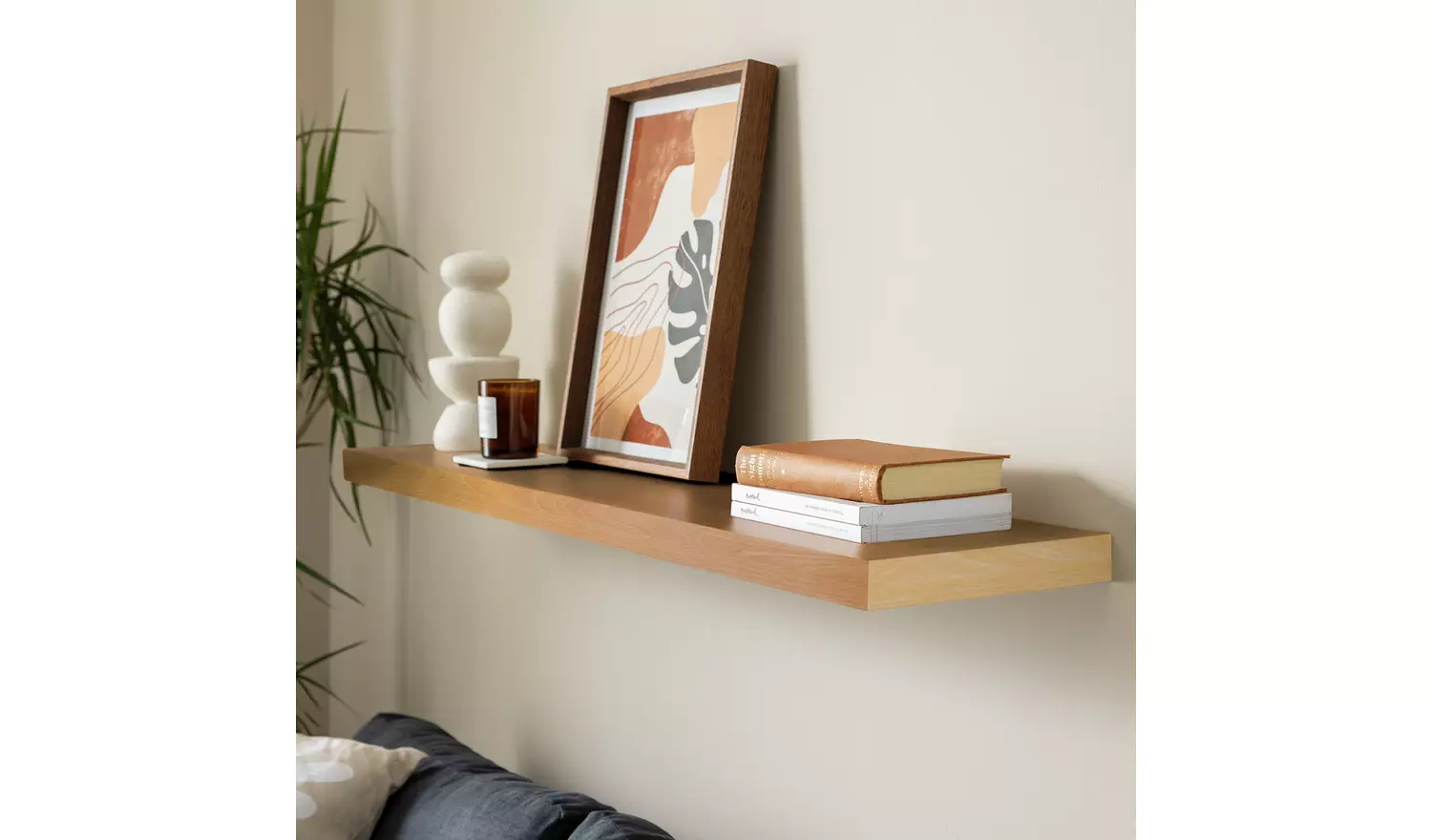 Argos Home Jak 120cm Floating Shelf - Oak Effect