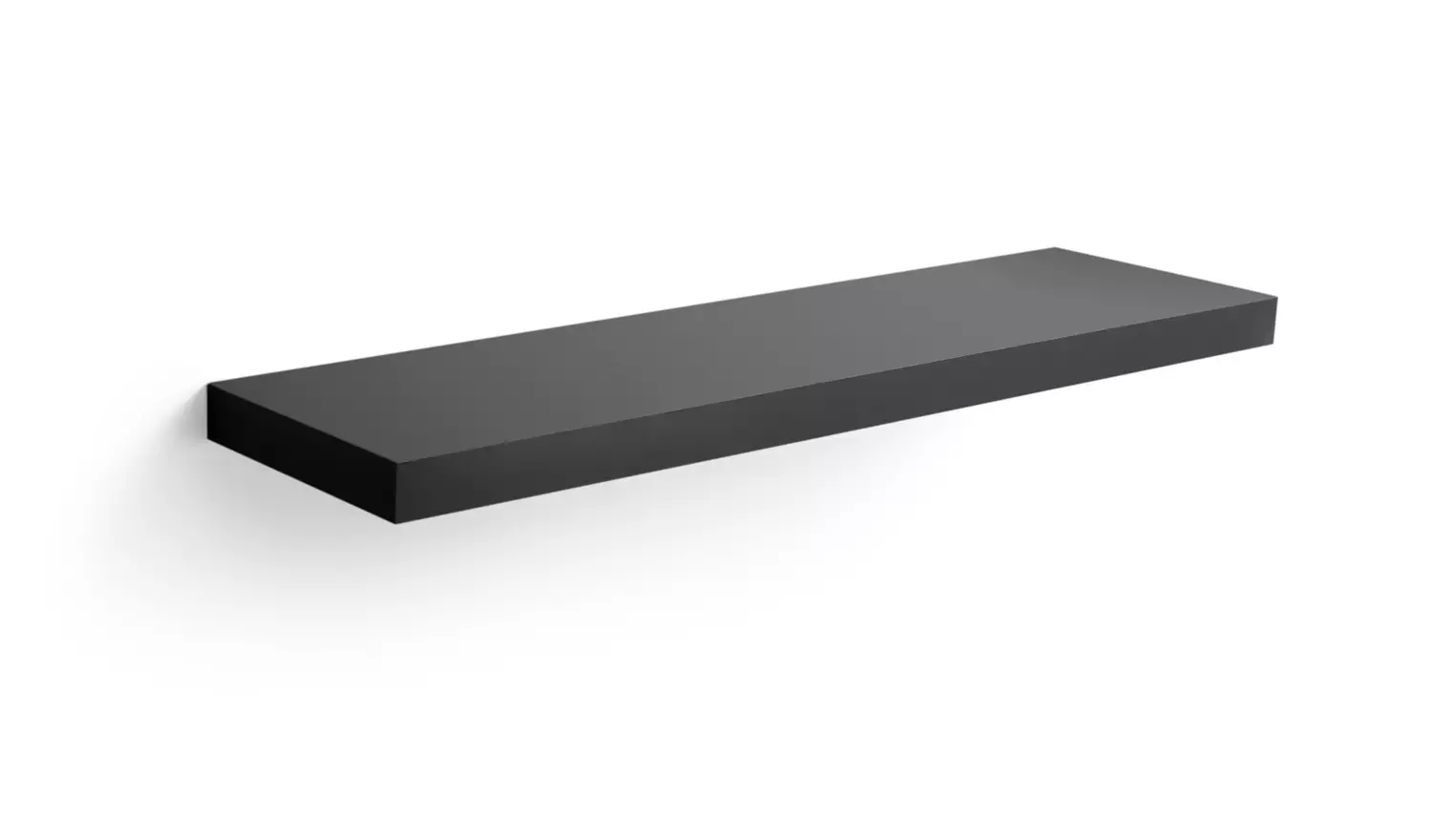 Argos Home Jak 80cm Floating Shelf - Black Gloss