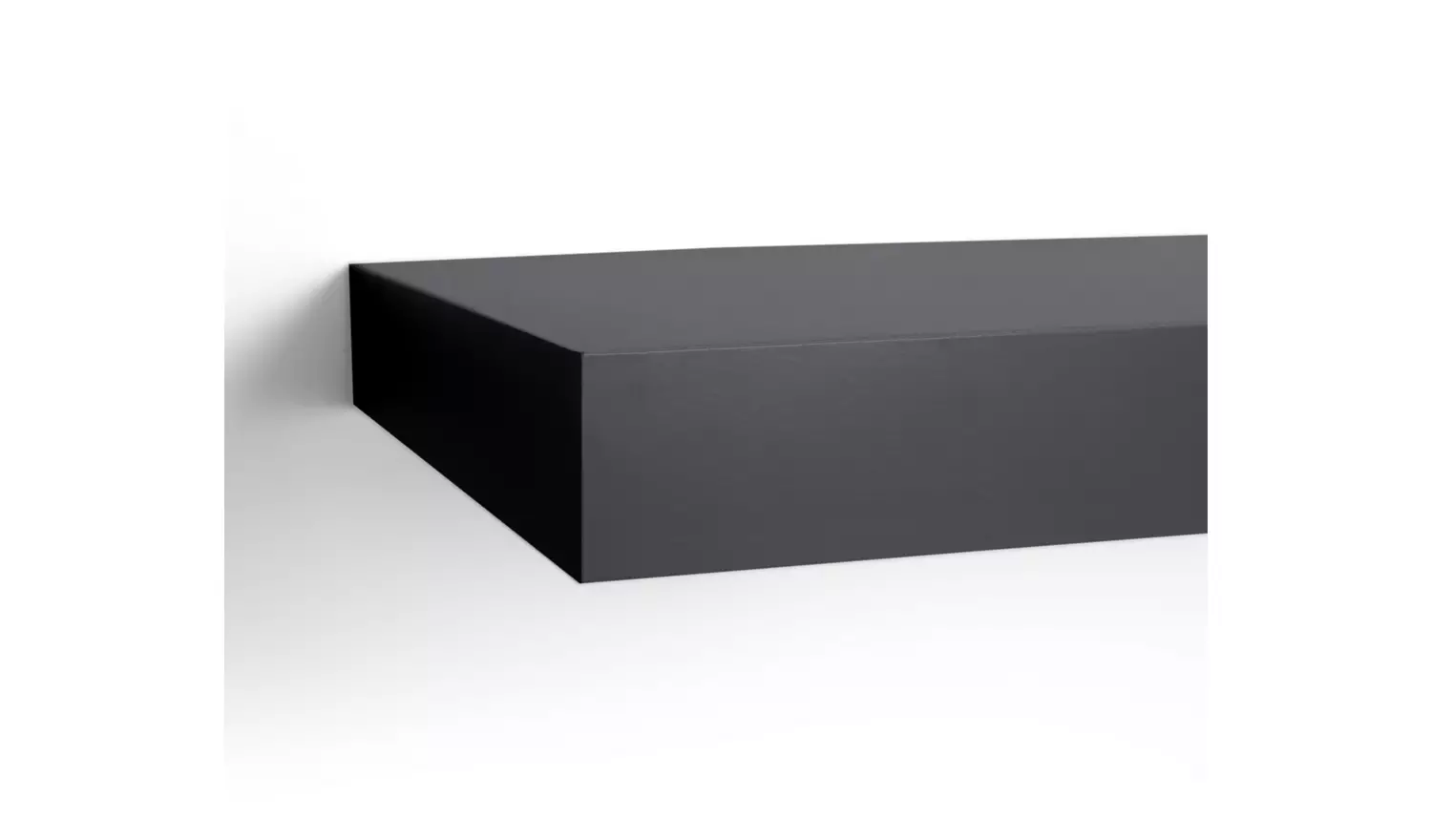 Argos Home Jak 80cm Floating Shelf - Black Gloss