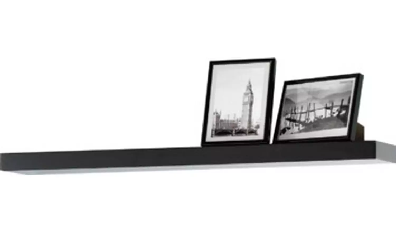 Argos Home Jak 80cm Floating Shelf - Black Gloss