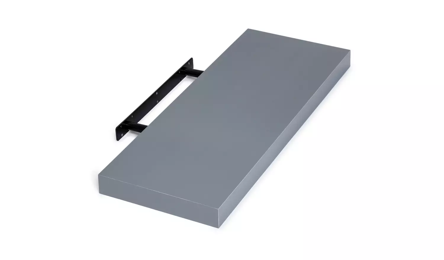 Argos Home Jak 80cm Floating Shelf - Grey Gloss