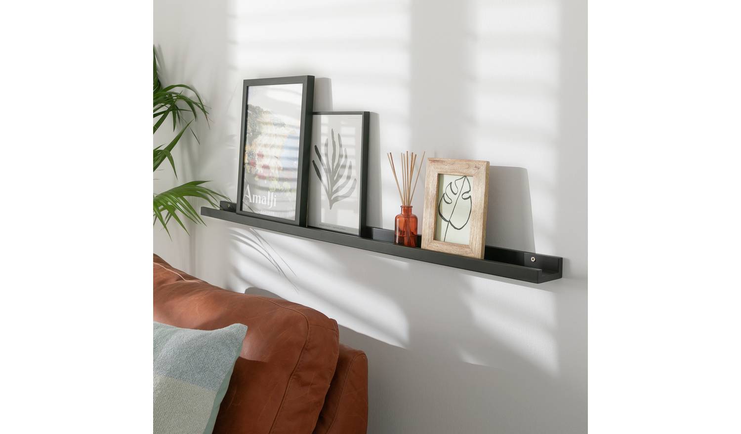 Argos Home Jak 120cm Picture Rail - Black