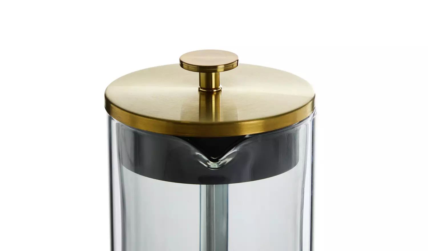 Habitat Smoked Glass 8 Cup 1000ml Cafetiere - Grey