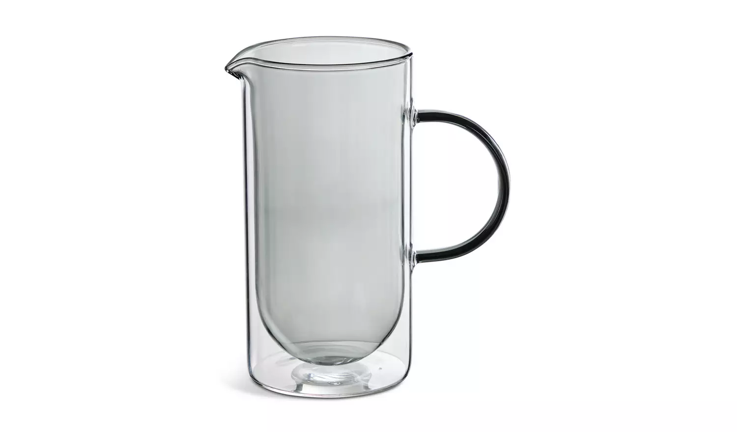 Habitat Smoked Glass 8 Cup 1000ml Cafetiere - Grey