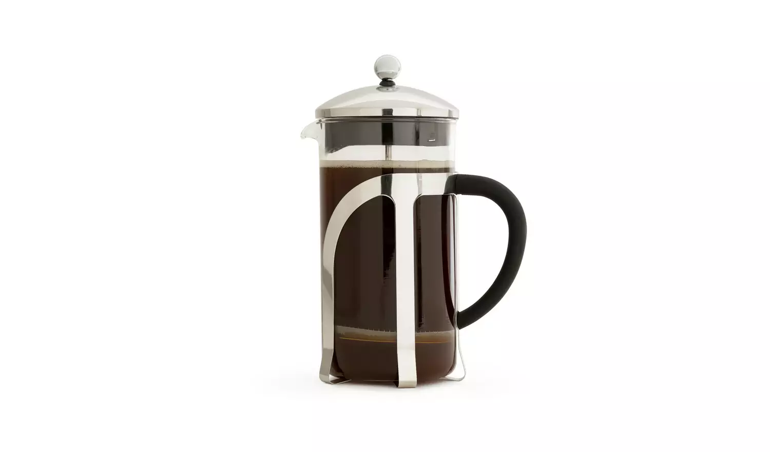 Habitat 8 Cup 1000ml Cafetiere - Chrome