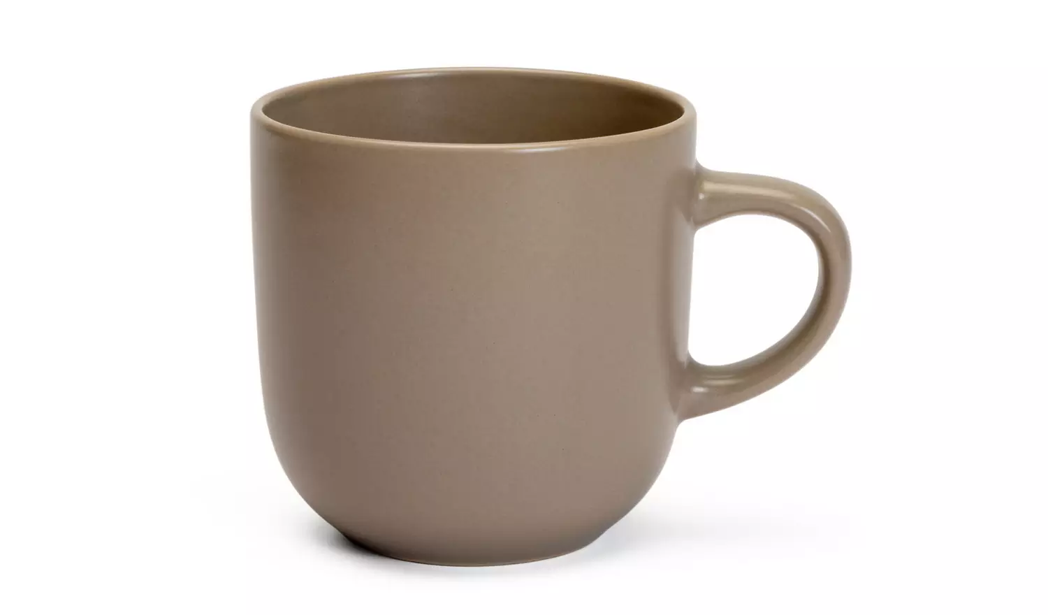 Habitat Set of 4 Mushroom Mugs - Matte Grey